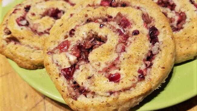 Cranberry Cardamom & Citrus Pinwheels