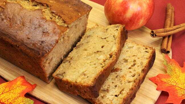 Double-Apple Walnut Bread Recipe